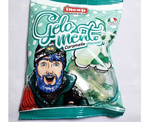 Caramella dura rinfrescante Gelo Menta Incap confezione 1kg